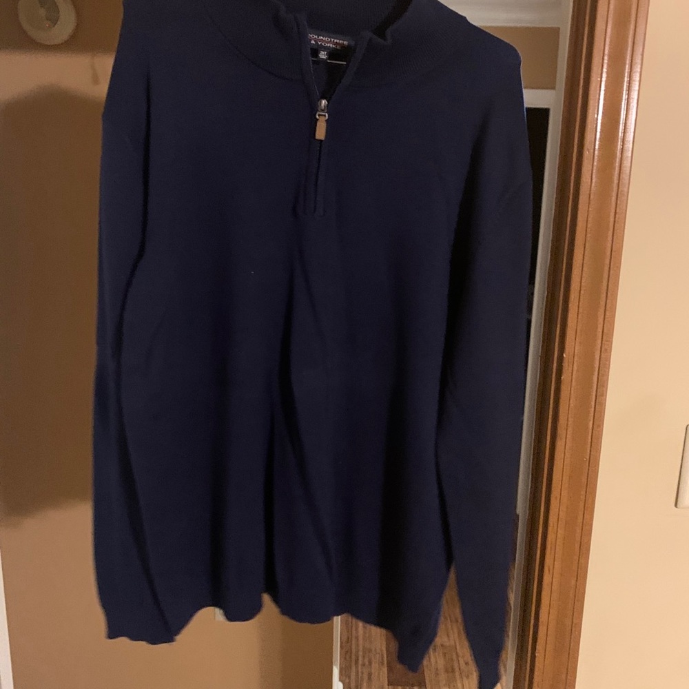 Long sleeve, mock zip sweater